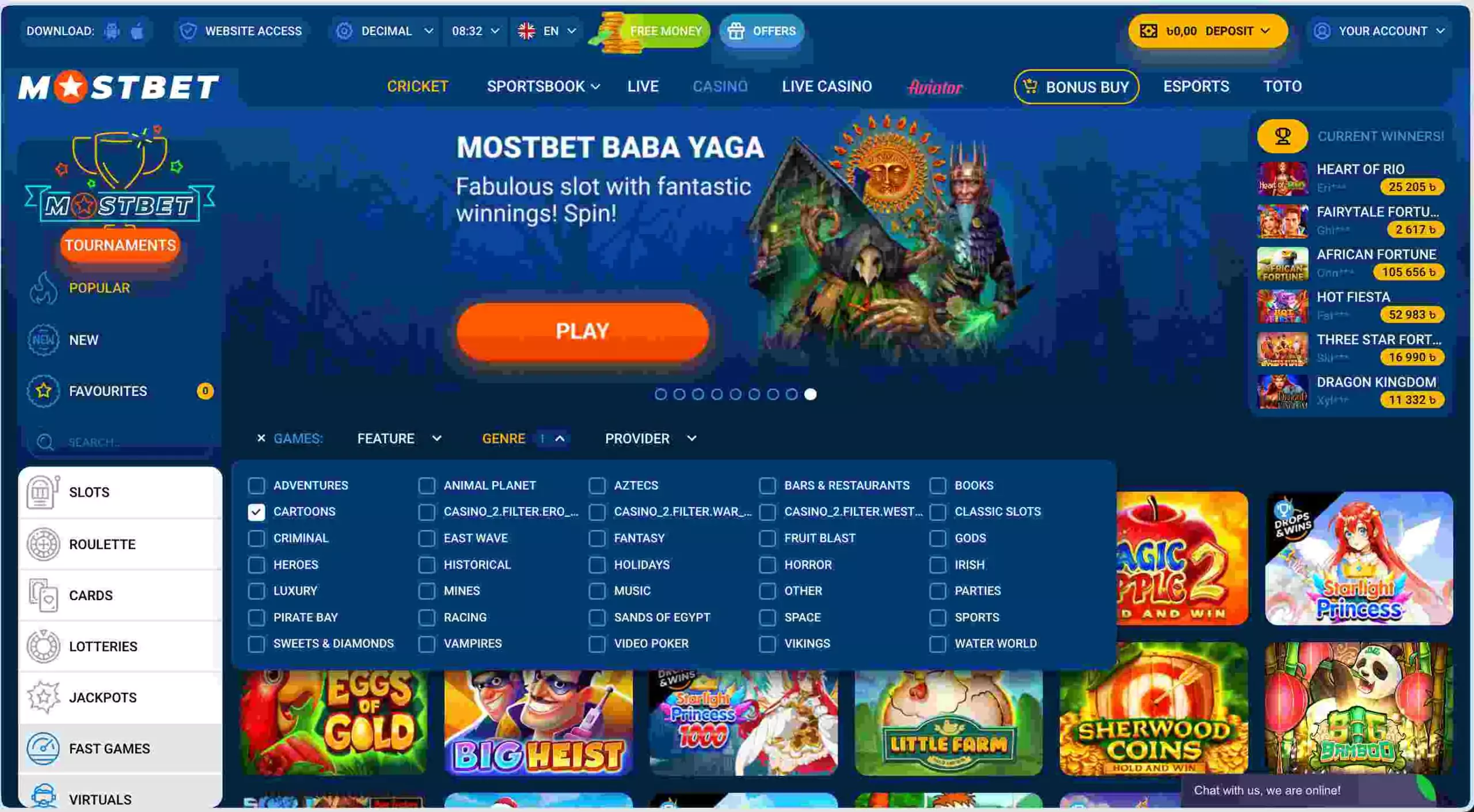 Mostbet Casino to play online